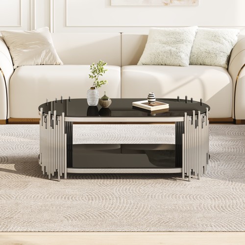 Luxury silver coffee table - luxury,
