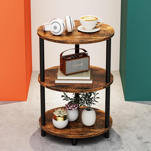 Round pedestal end table - round,